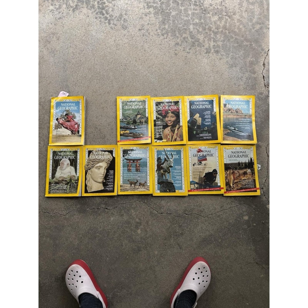 VTG 1967 National Geographic Magazine Full year Collection 11 issues Missing FEB